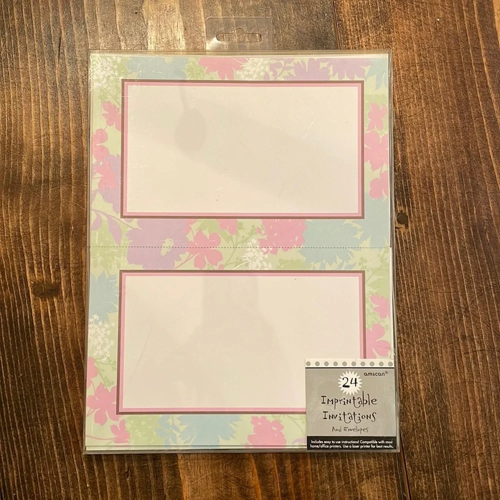 Floral Celebration Imprintable Invitations